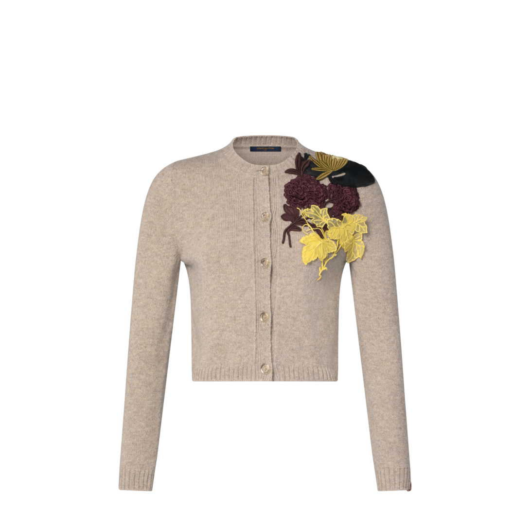 Floral Detail Cardigan - Women - Ready-to-Wear | LOUIS VUITTON ®
